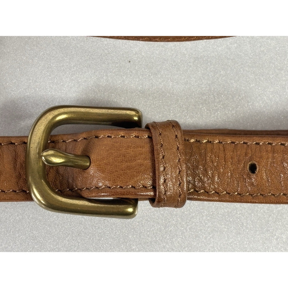 Fossil 75082 Crossbody Messenger Bag Envelope Camel Boho Leather Travel Cargo - Picture 14 of 16